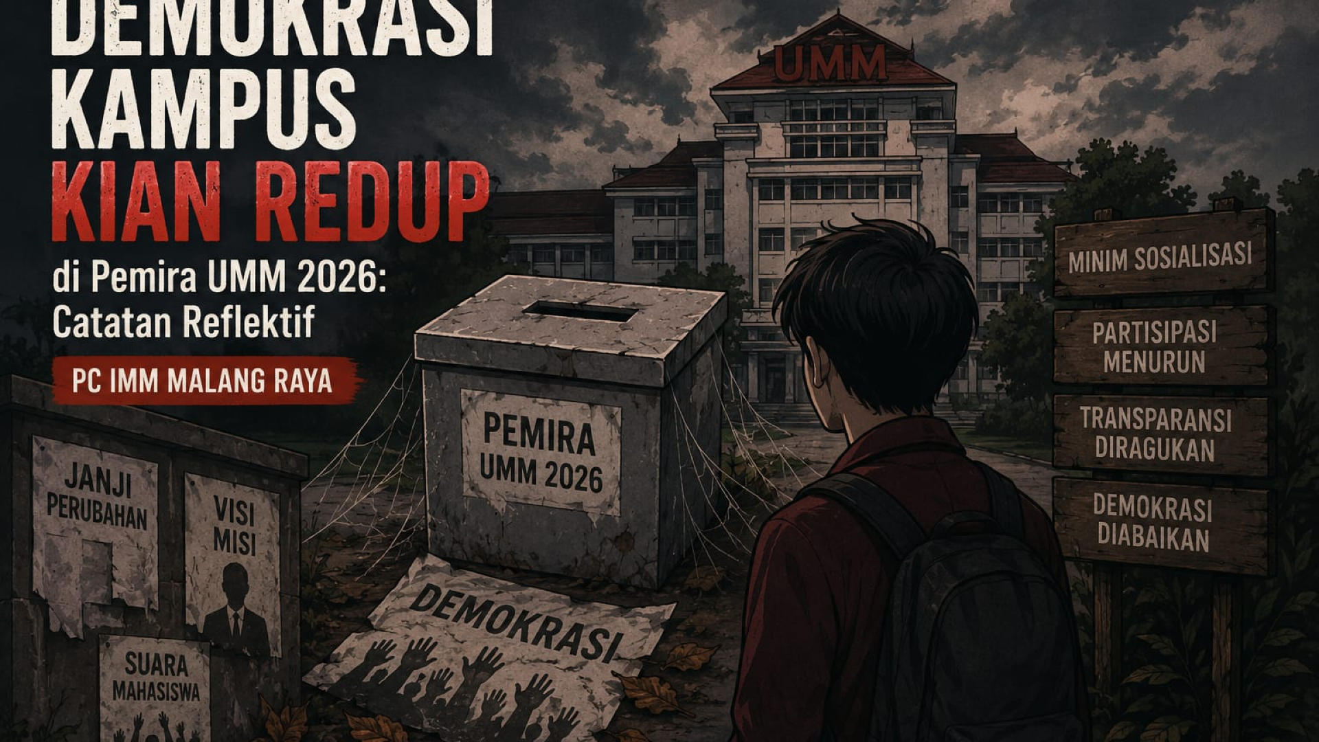 Demokrasi Kampus Kian Redup di Pemira UMM 2026: Catatan Reflektif IMM UMM
